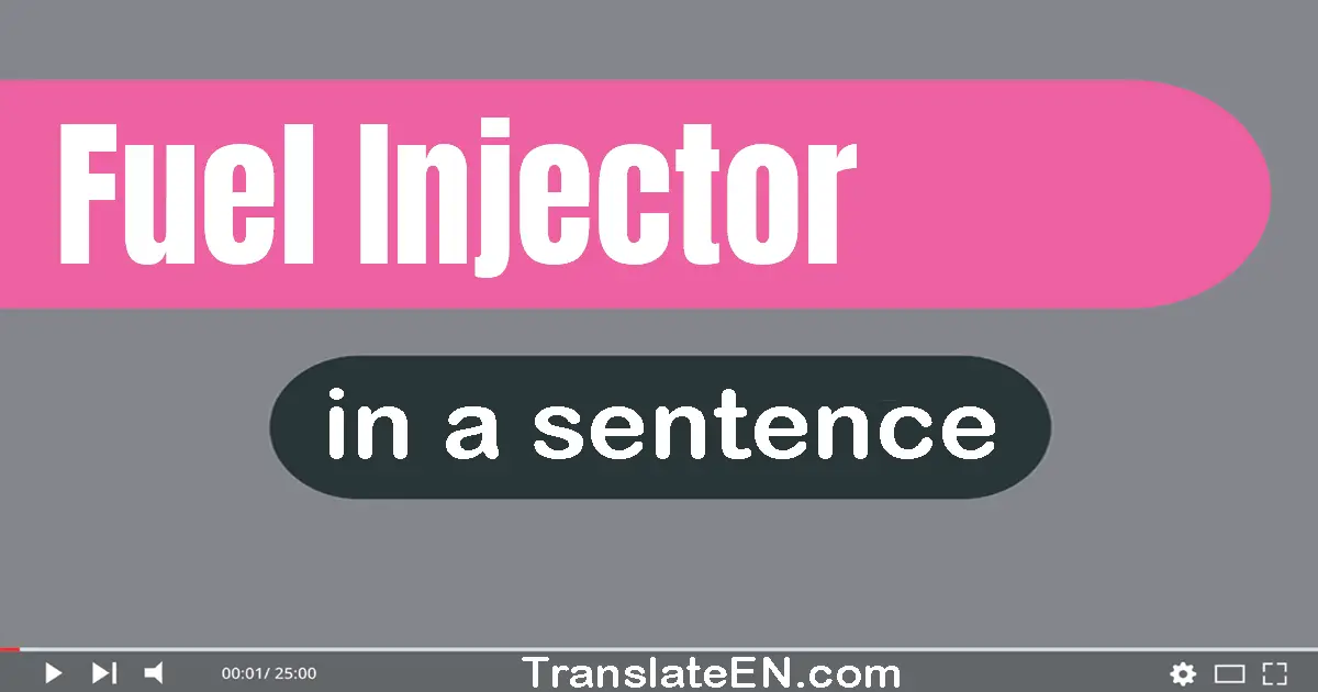 Fuel Injector in a sentence