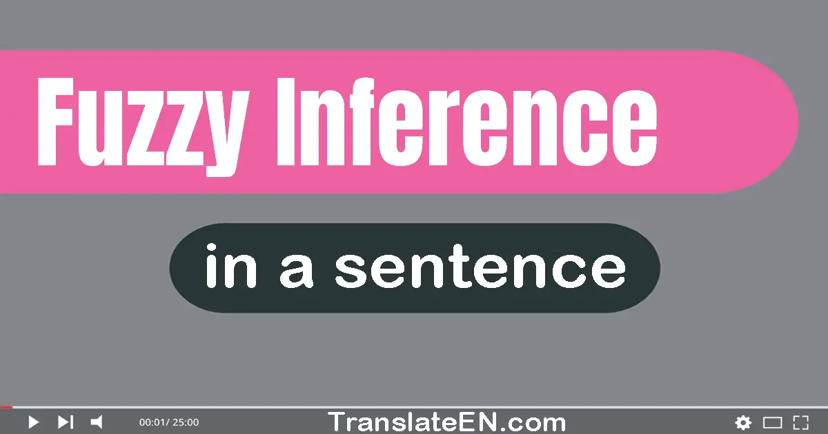 Fuzzy Inference in a sentence