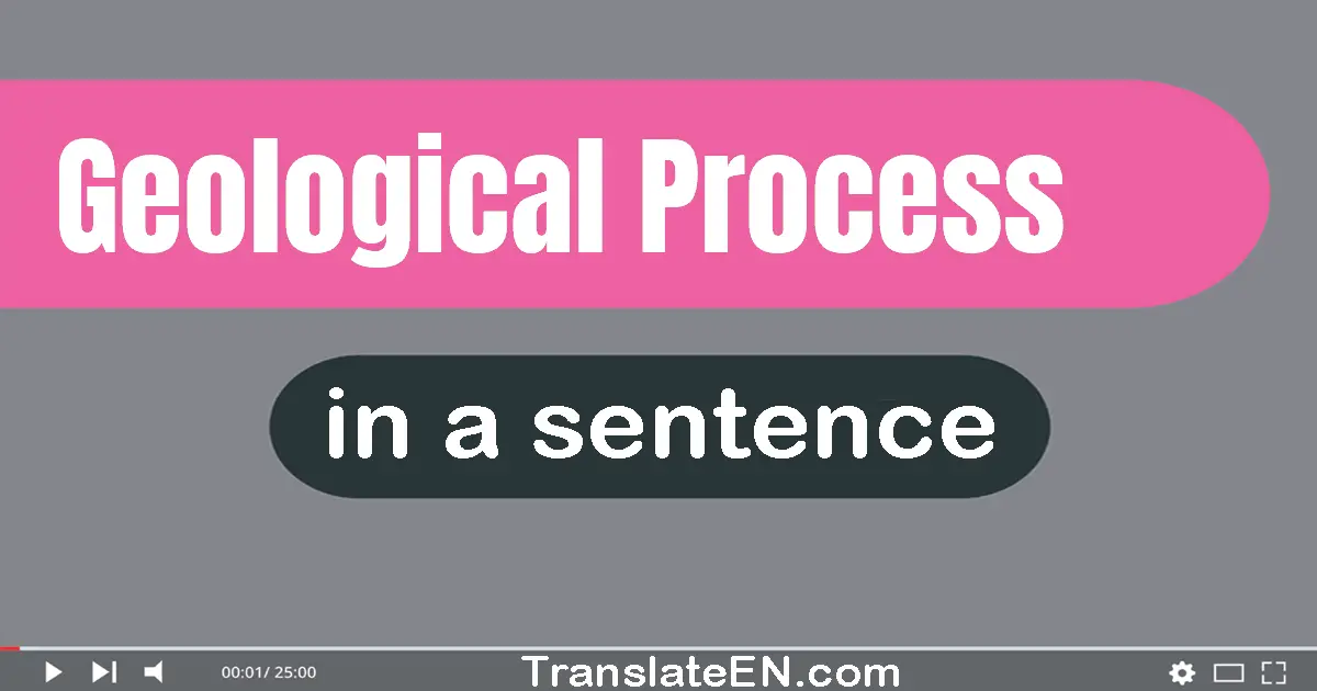 Geological Process in a sentence