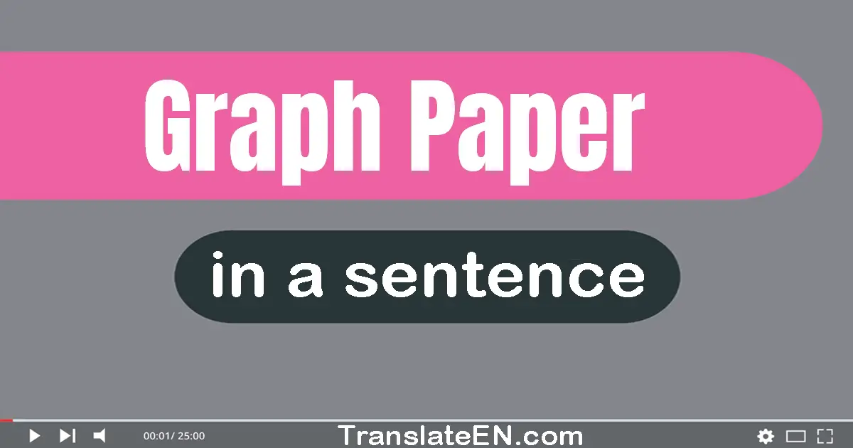 Graph Paper in a sentence