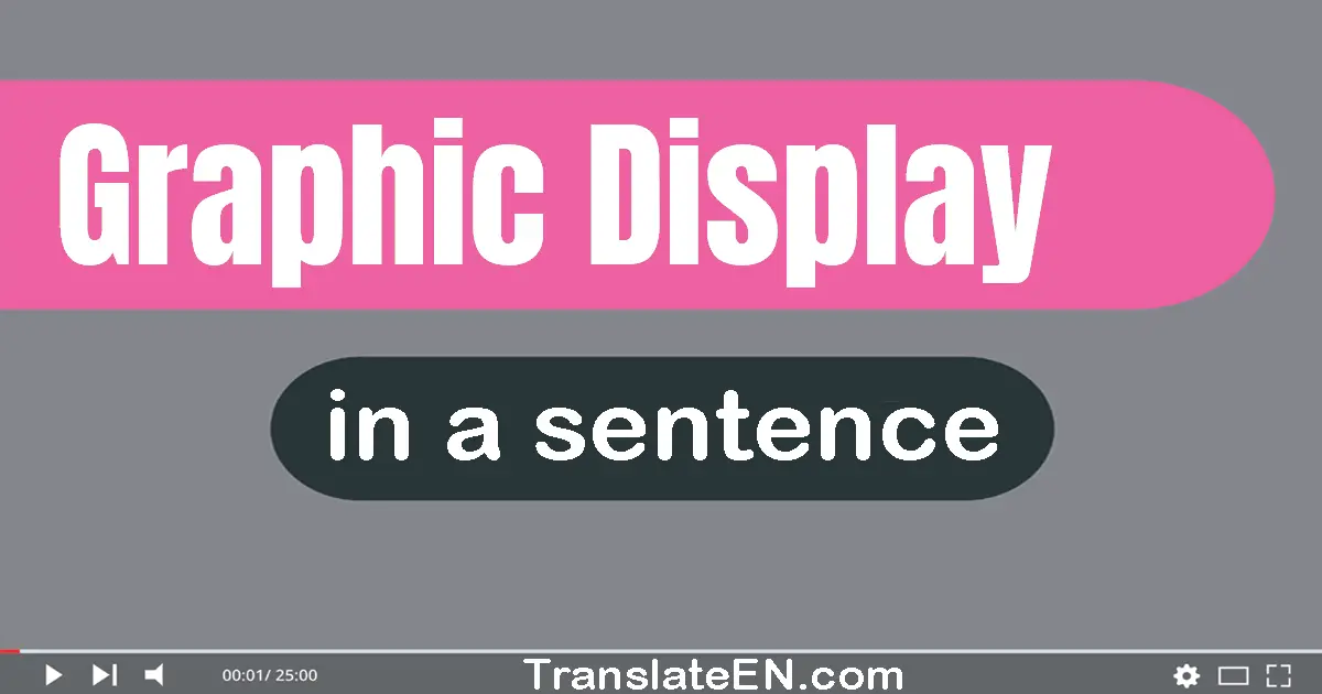 Graphic Display in a sentence