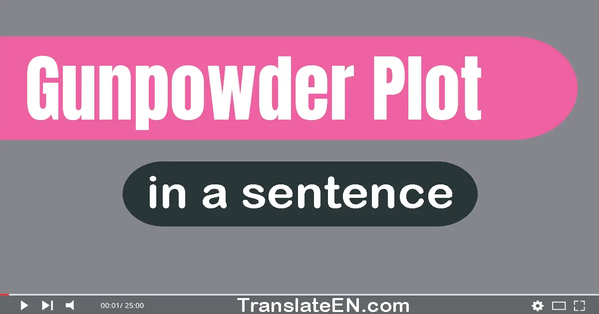 Gunpowder Plot in a sentence