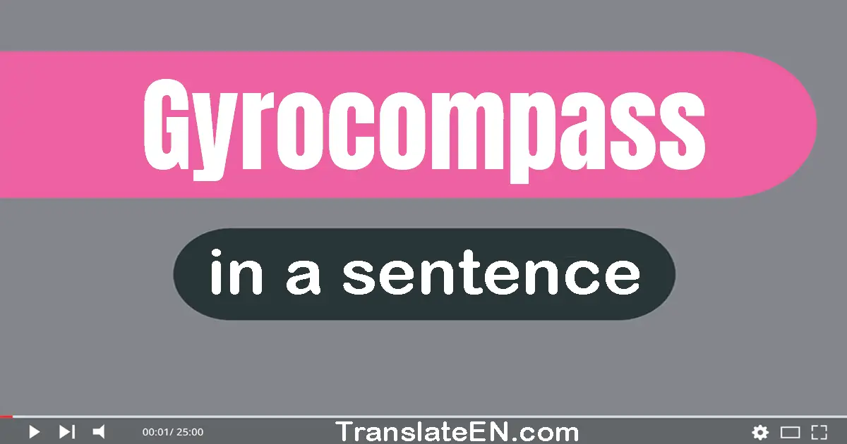 Gyrocompass in a sentence