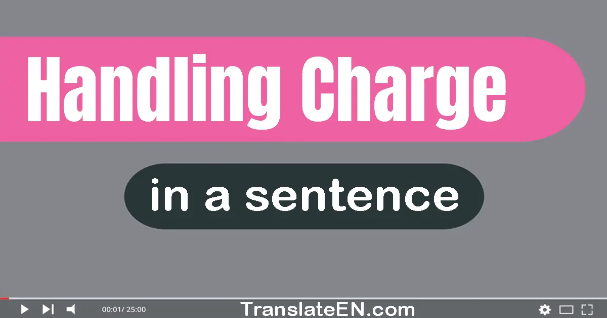 Handling Charge in a sentence