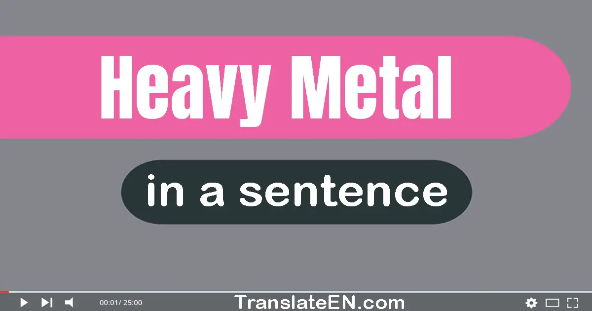 Heavy Metal in a sentence