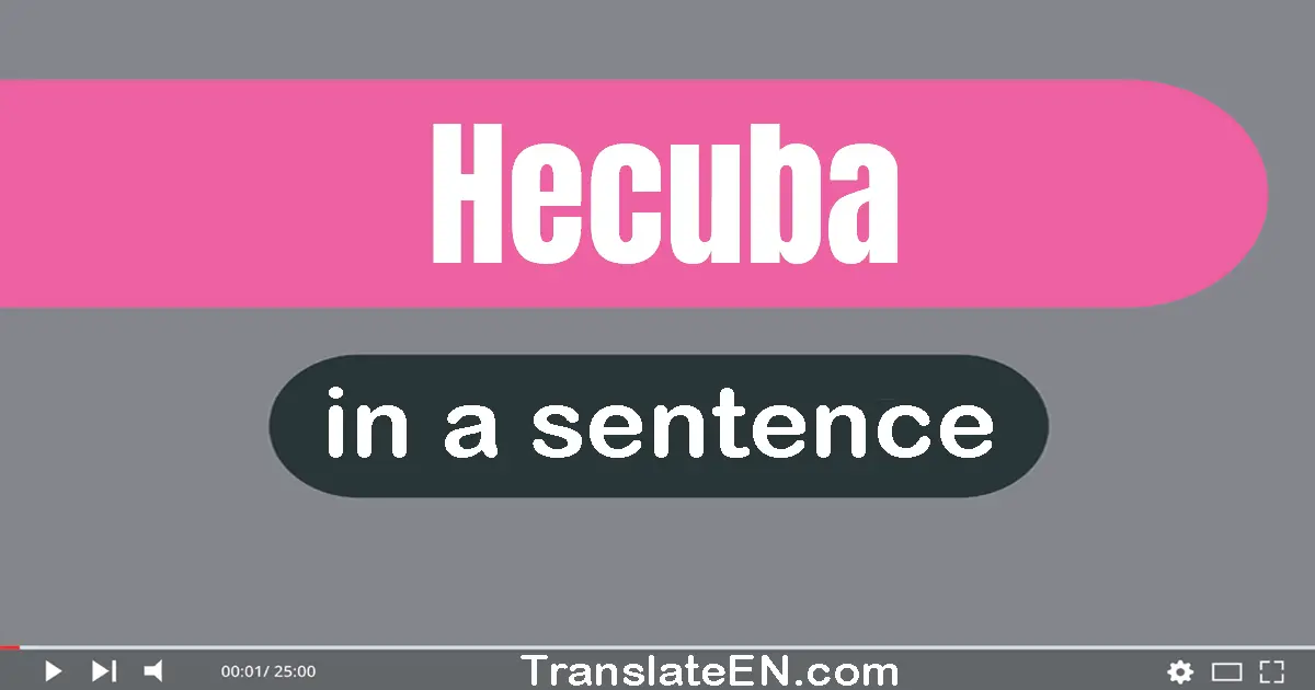 Hecuba in a sentence