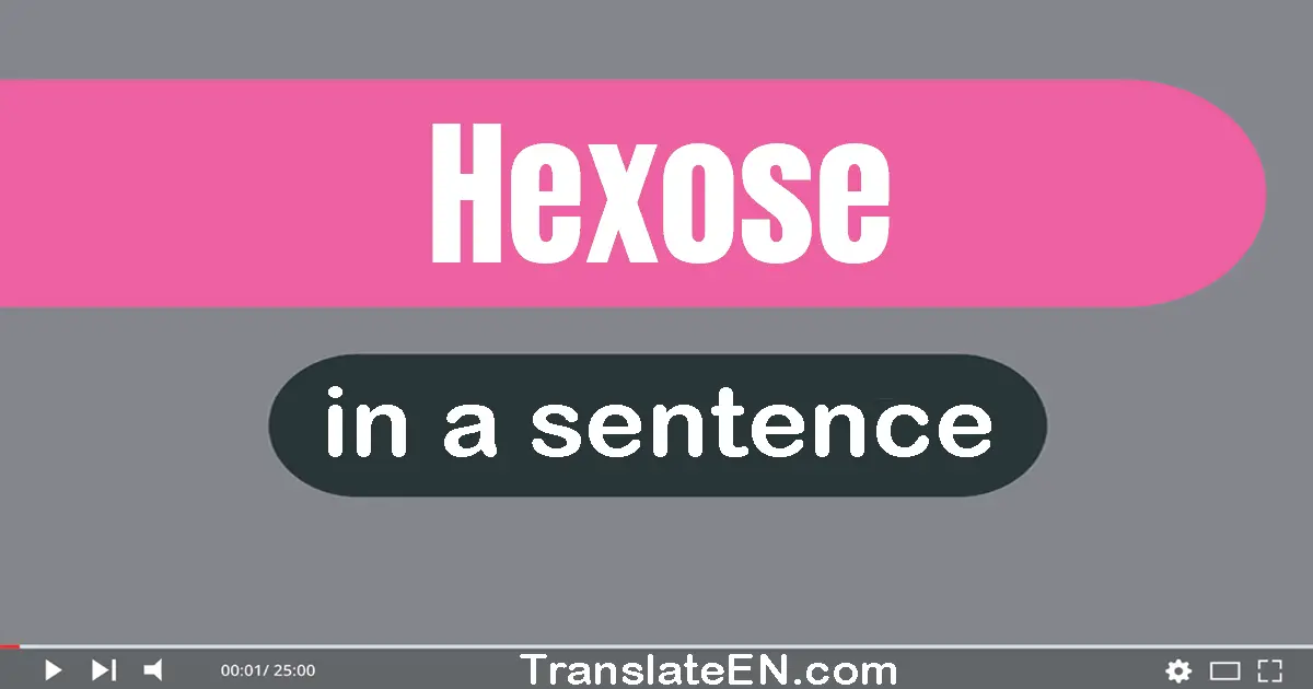 Hexose in a sentence