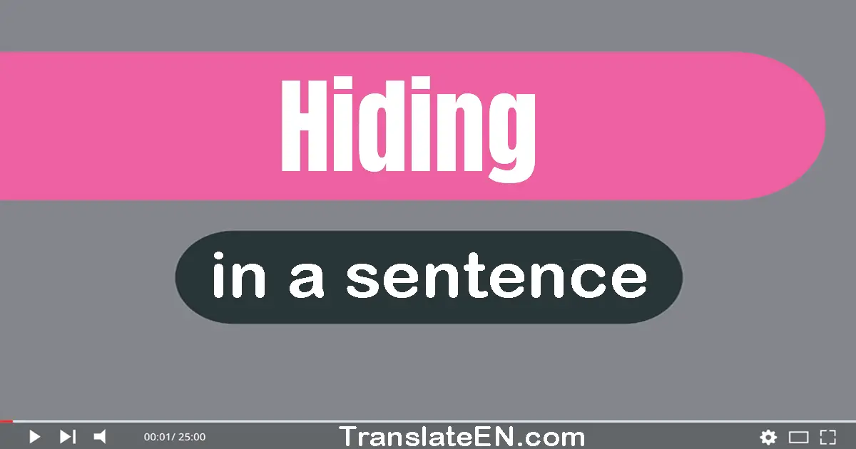 Hiding in a sentence