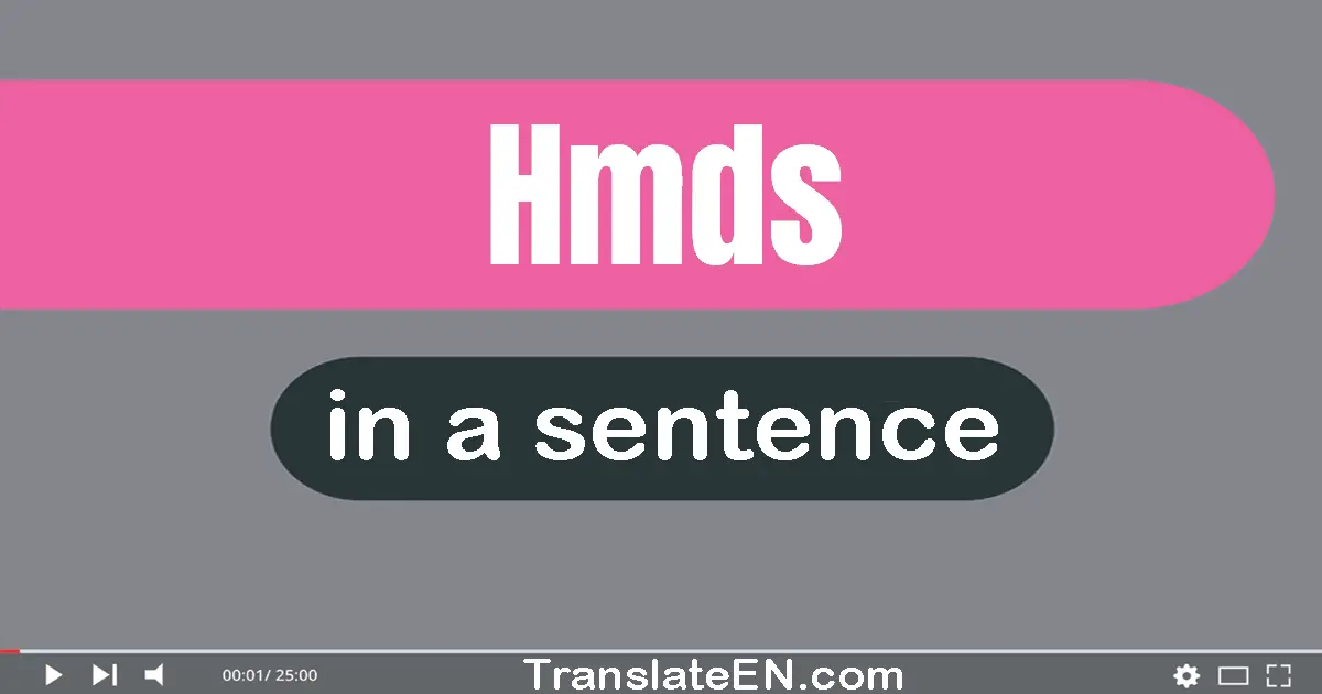 HMDS in a sentence