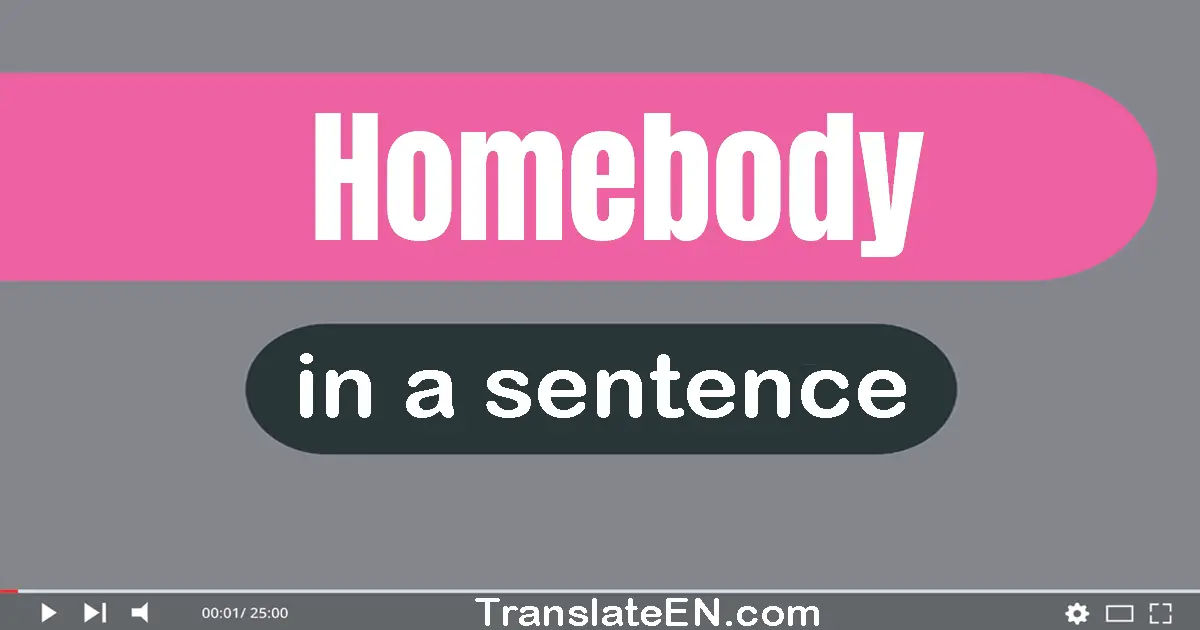 Homebody in a sentence