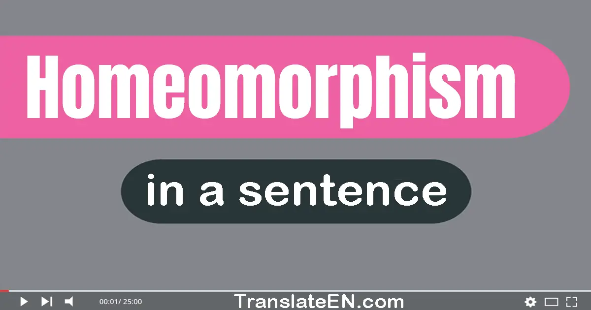 Homeomorphism in a sentence