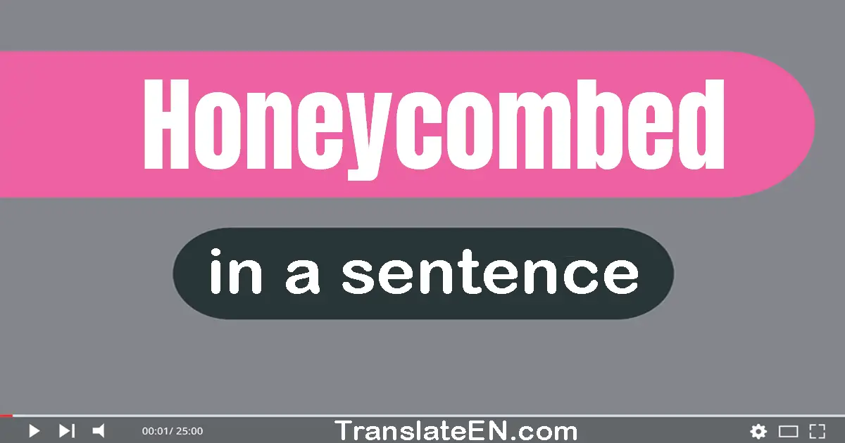 Honeycombed in a sentence