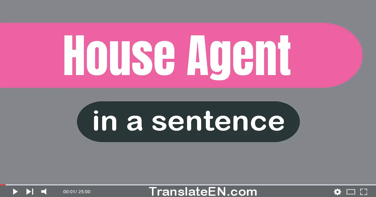 House Agent in a sentence