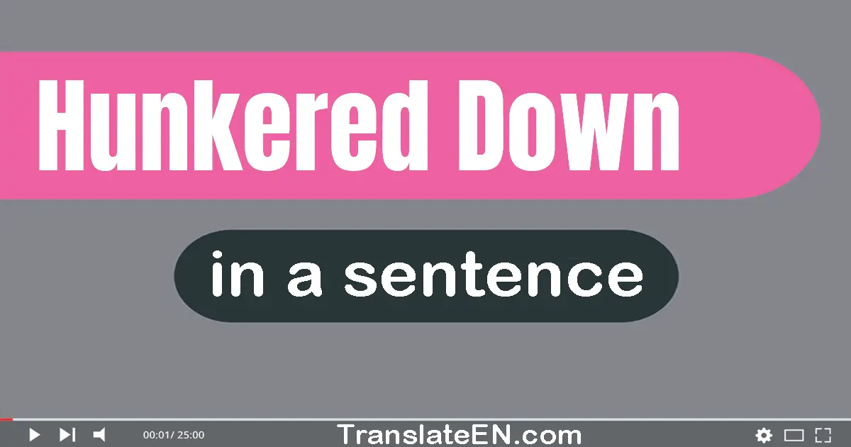 Hunkered Down in a sentence