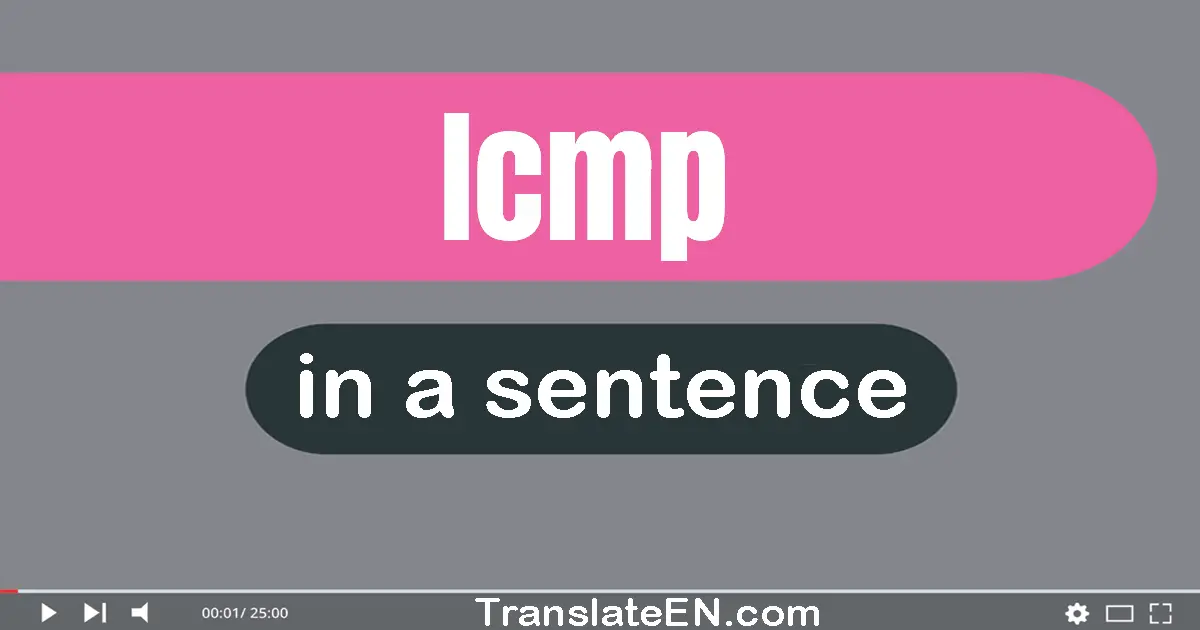 ICMP in a sentence