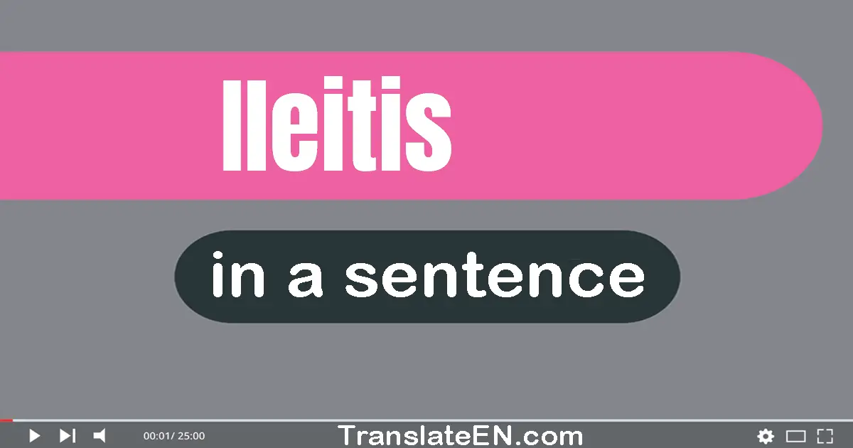 Ileitis in a sentence