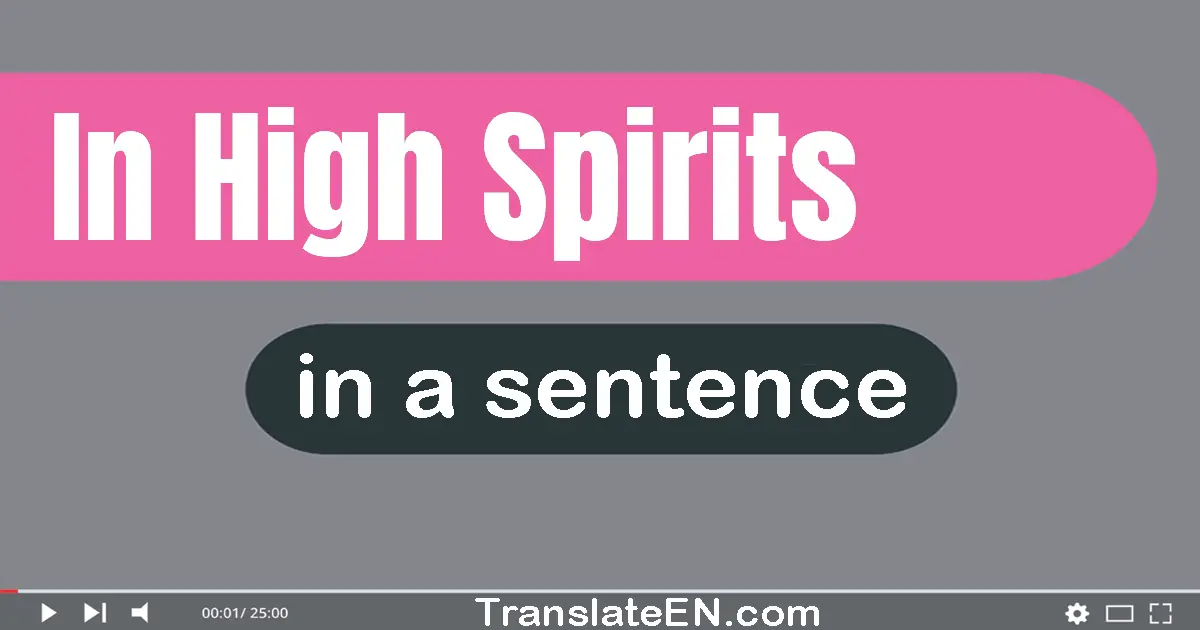 In High Spirits in a sentence