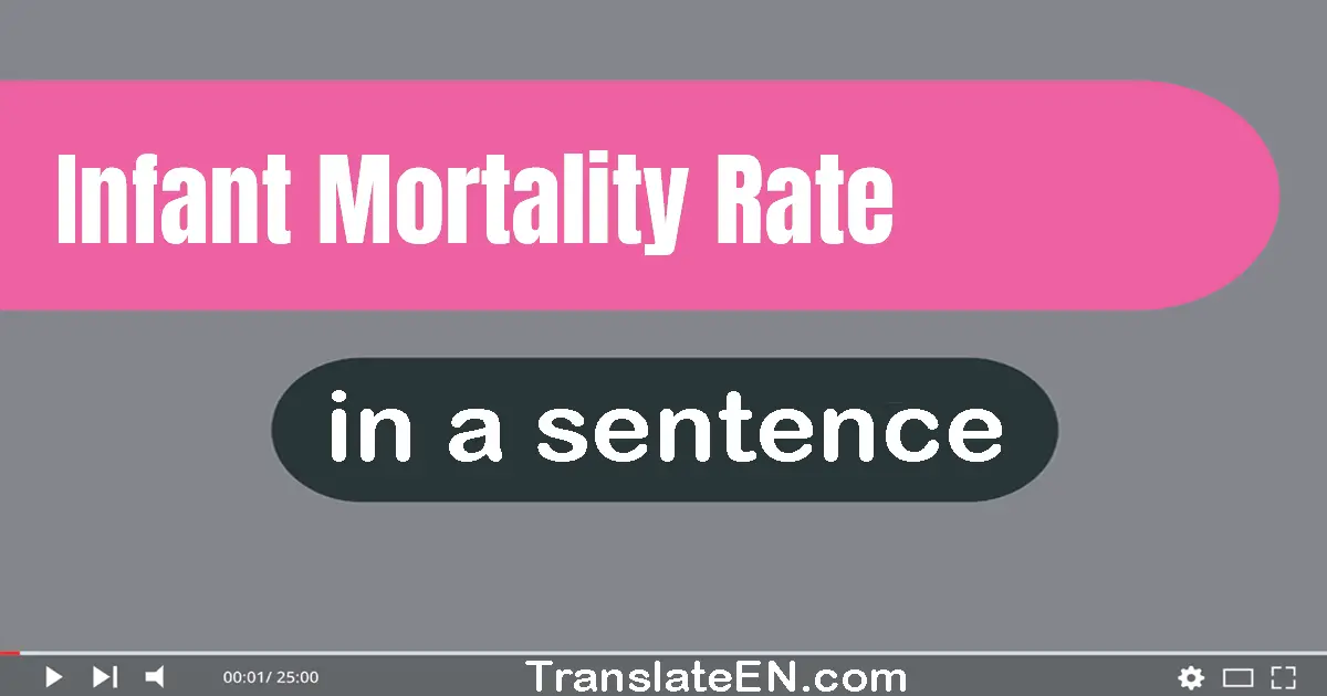 Infant Mortality Rate in a sentence