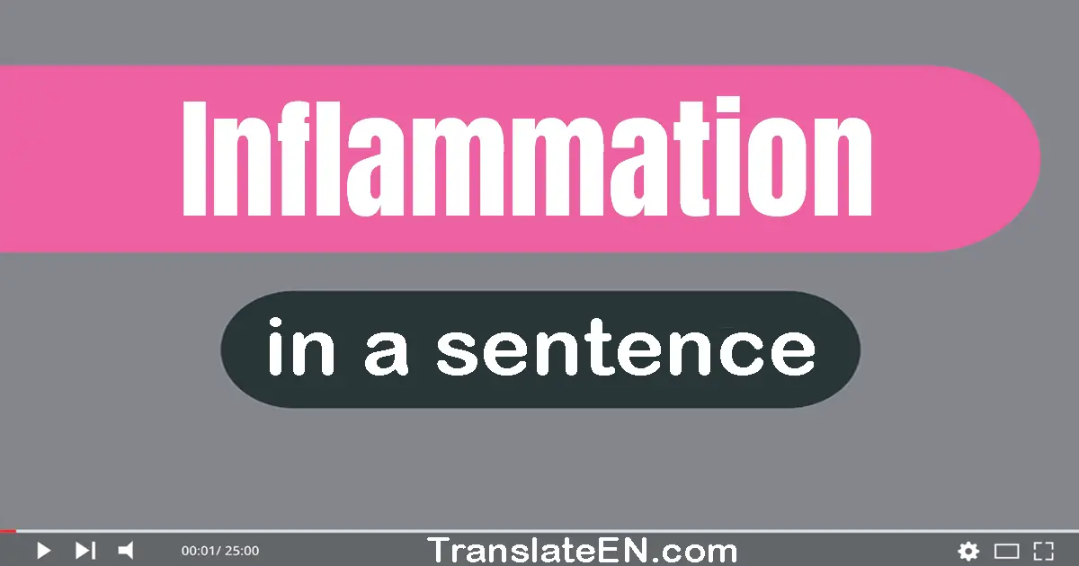 Inflammation in a sentence