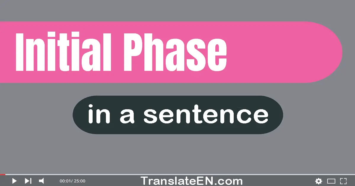 Initial Phase in a sentence