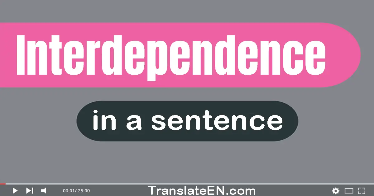 Interdependence in a sentence