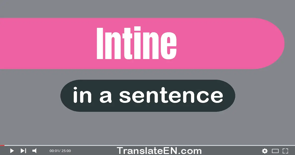 Intine in a sentence