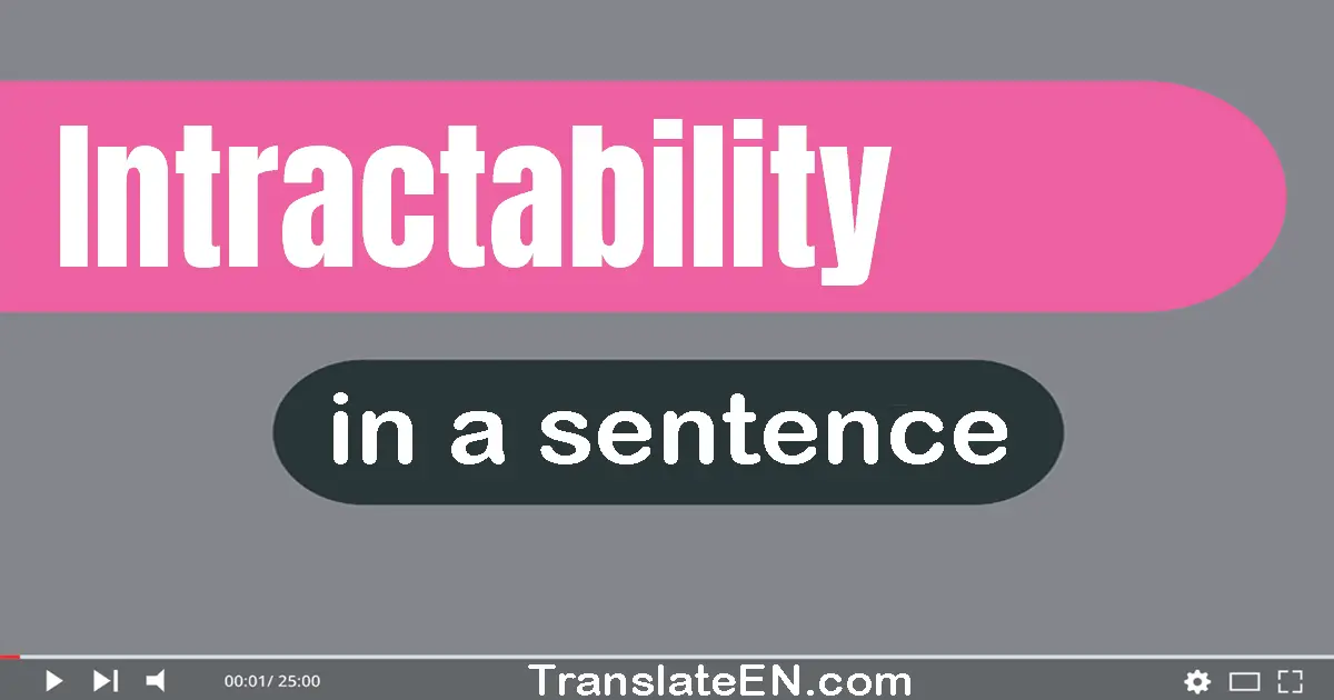 Intractability in a sentence