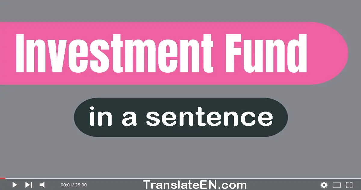 Investment Fund in a sentence