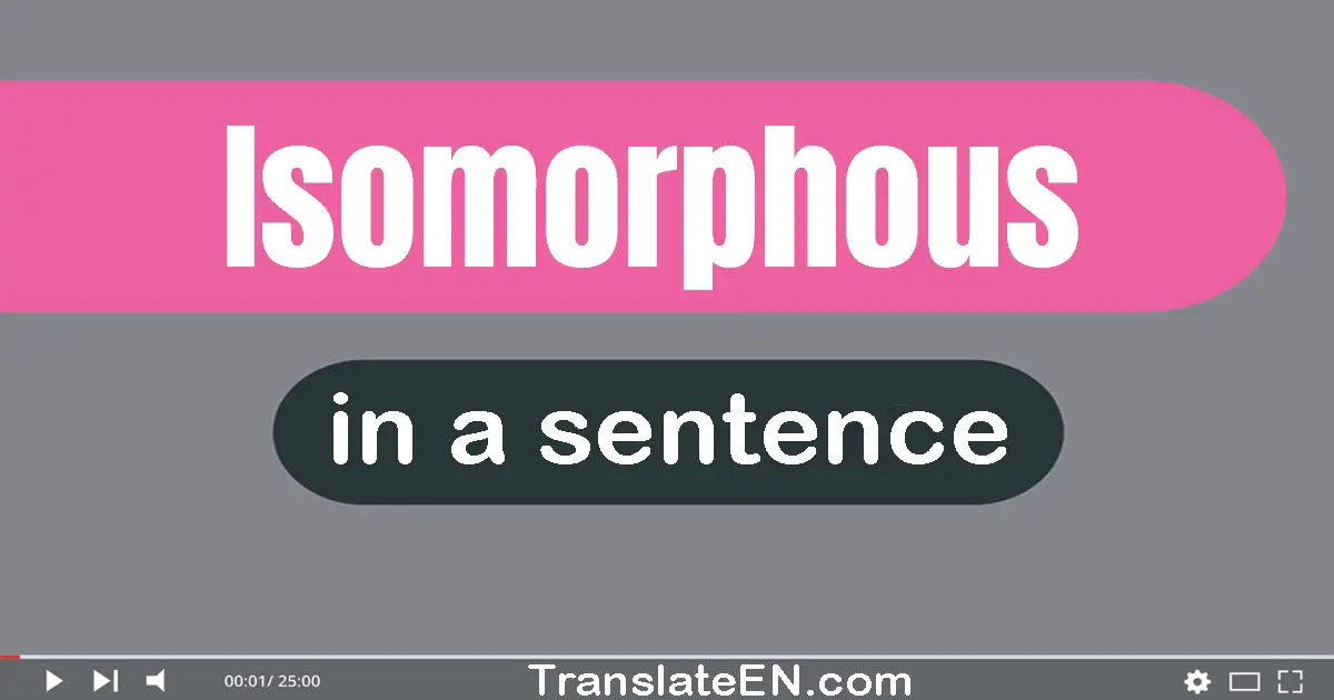 Isomorphous in a sentence