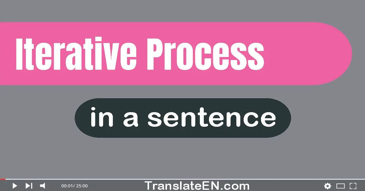 Iterative Process in a sentence