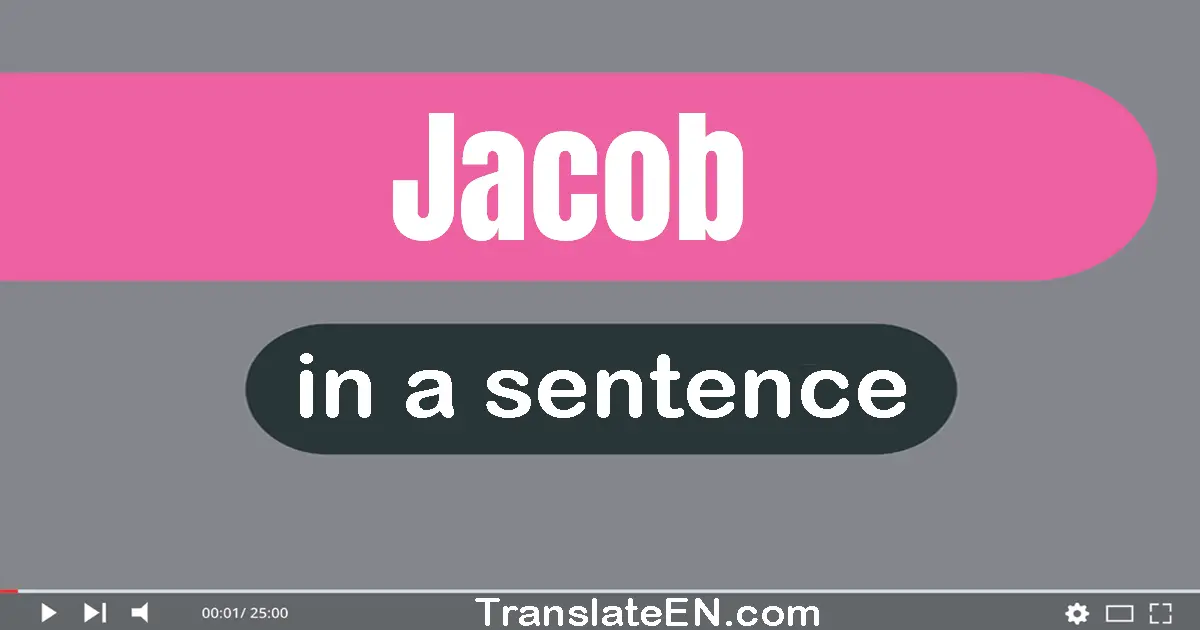 Jacob in a sentence