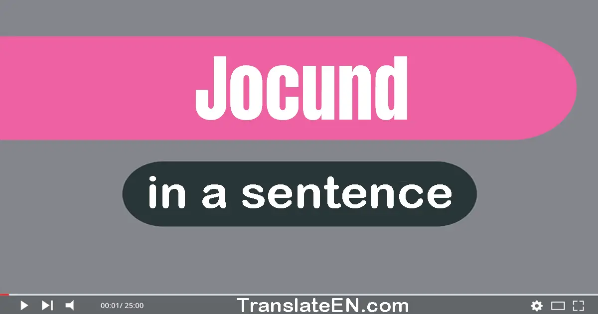 Jocund in a sentence