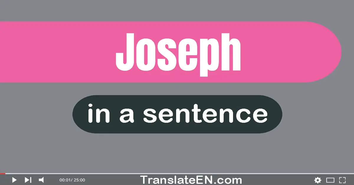 Joseph in a sentence