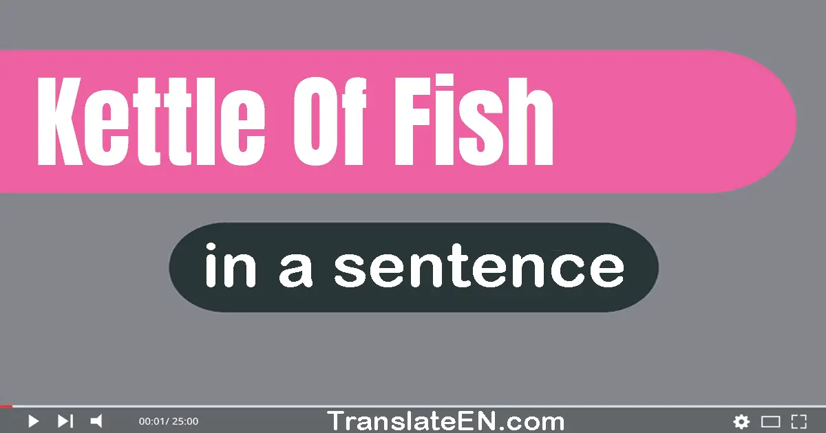 Kettle Of Fish in a sentence