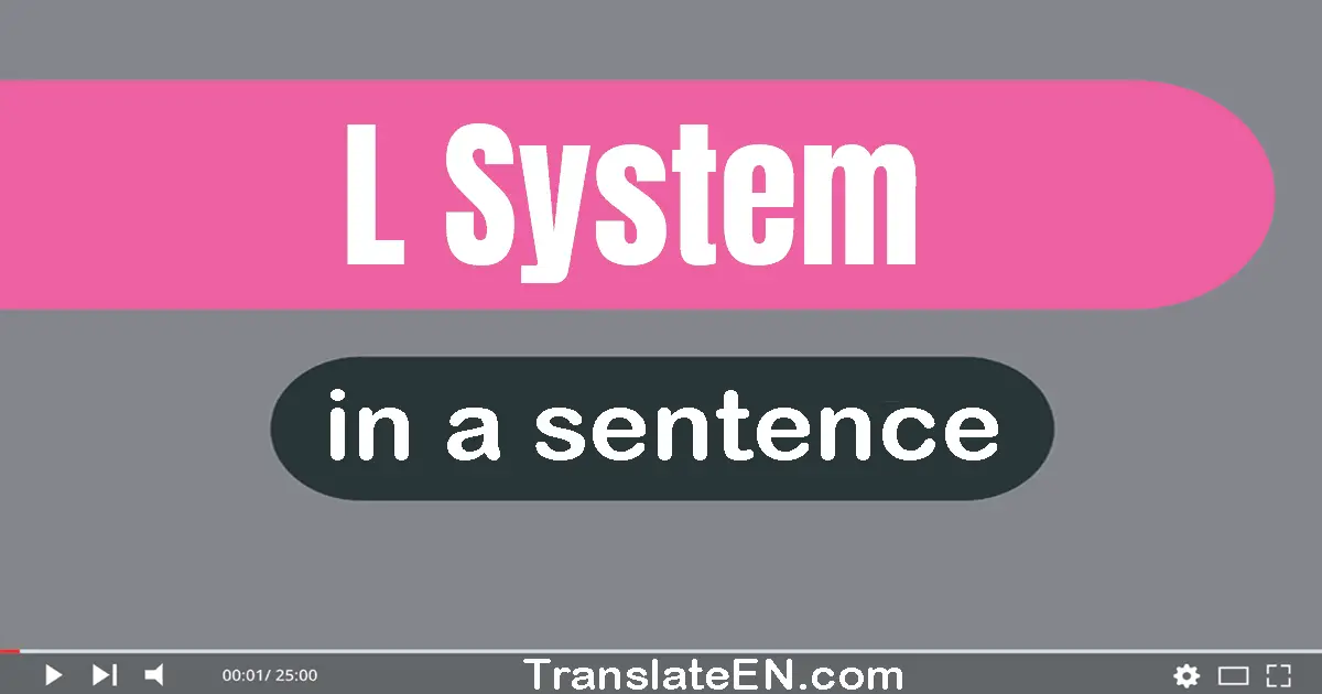 L System in a sentence