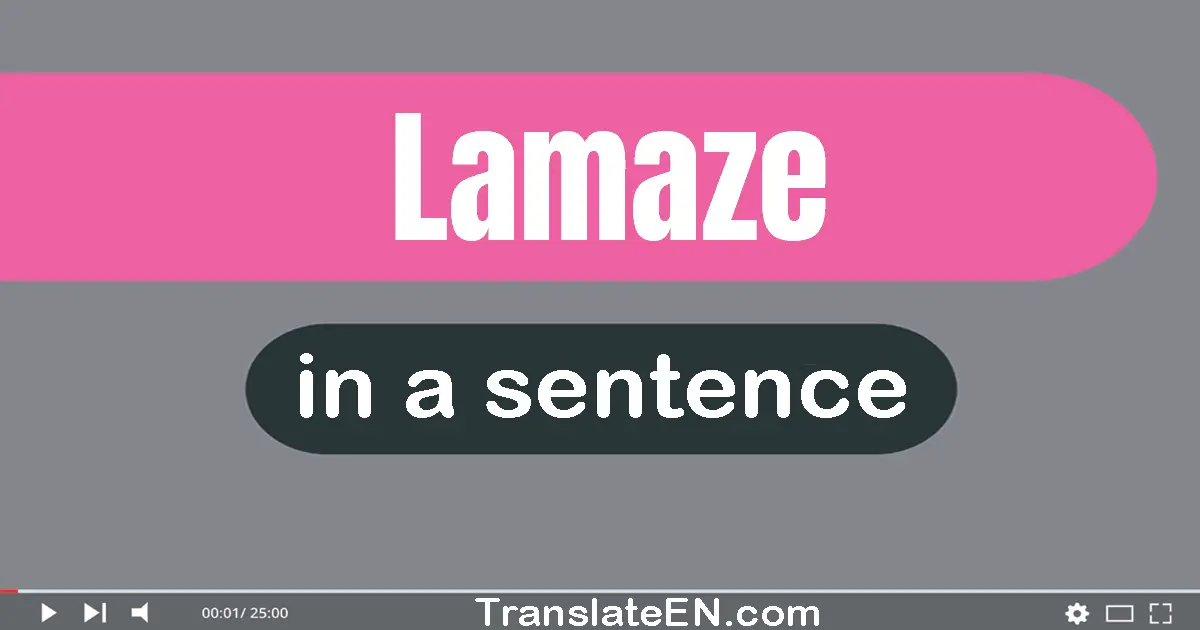 Lamaze in a sentence