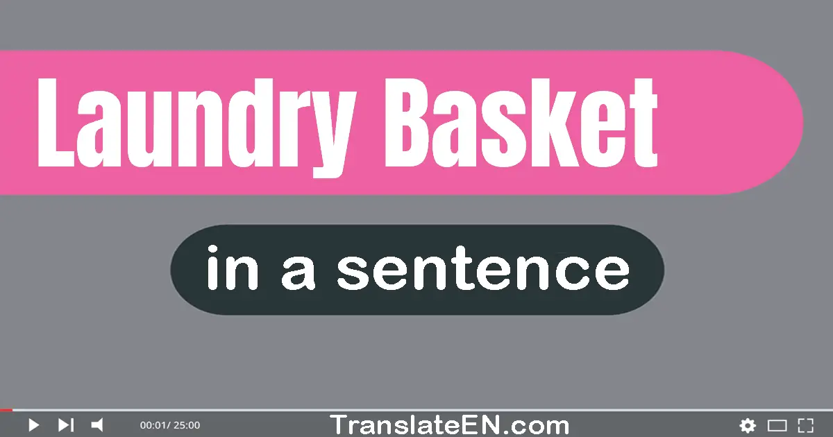 Laundry Basket in a sentence