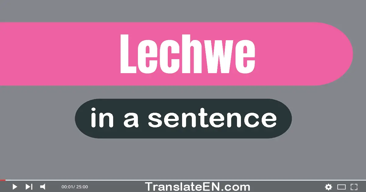 Lechwe in a sentence