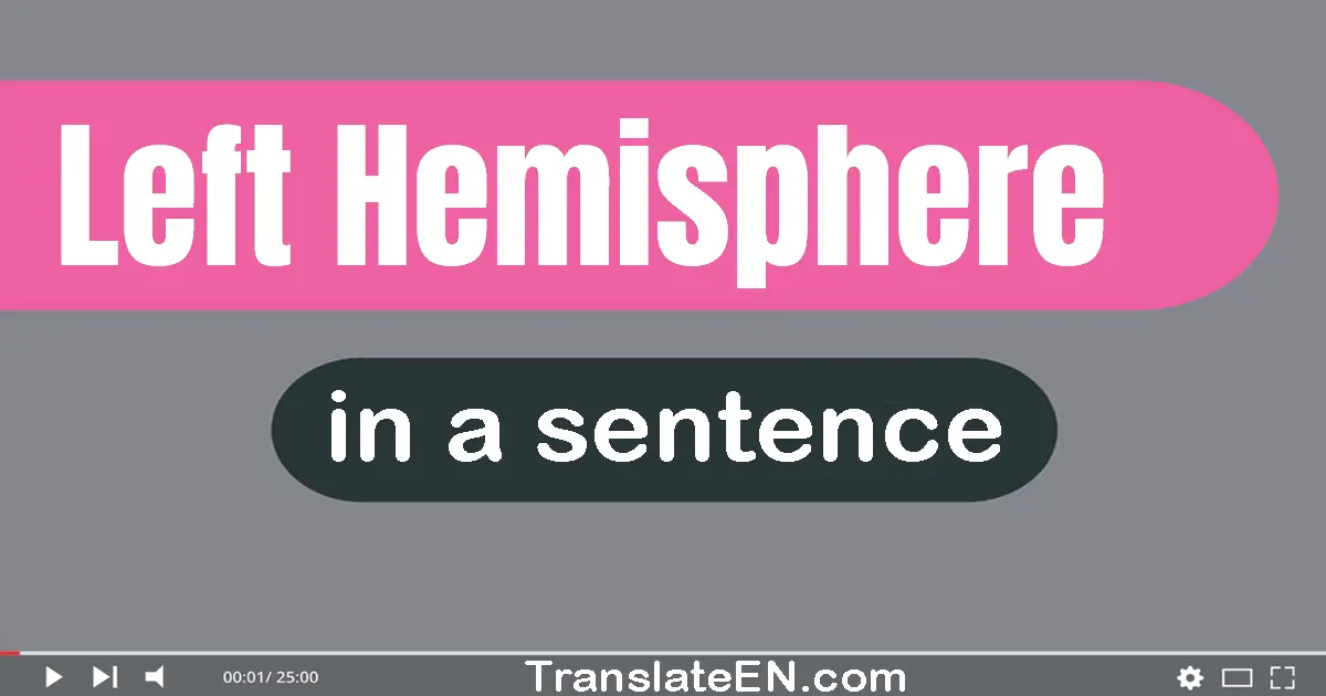 Left Hemisphere in a sentence