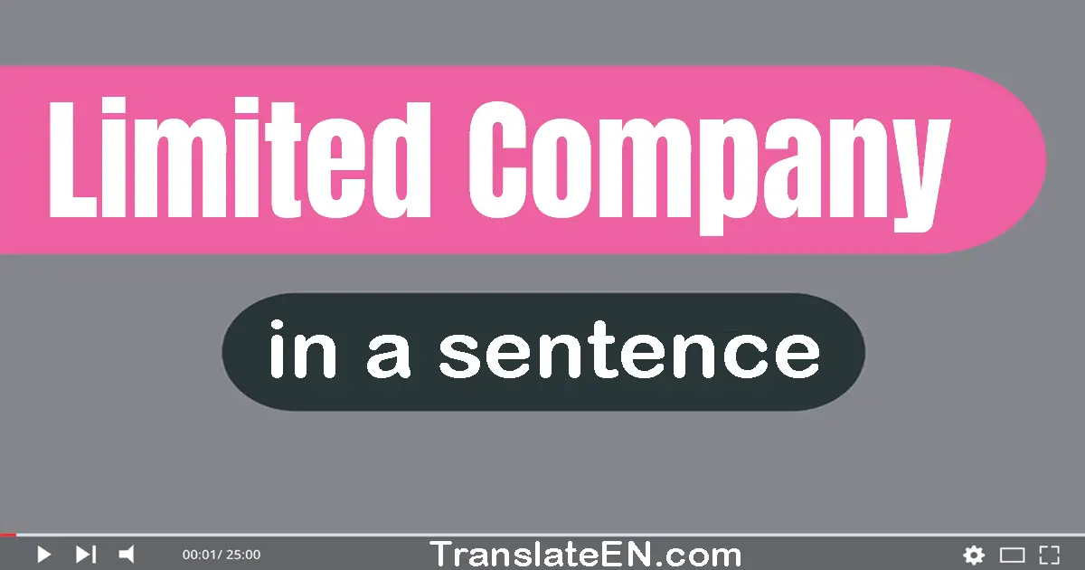 Limited Company in a sentence