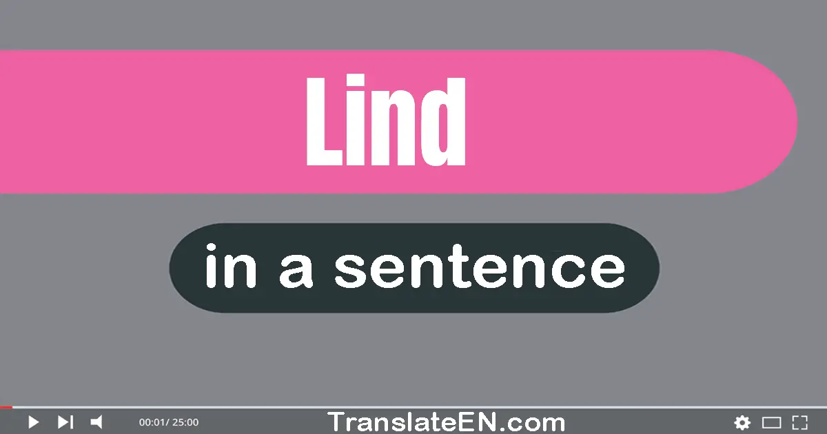 Lind in a sentence