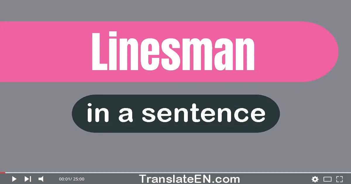 Linesman in a sentence