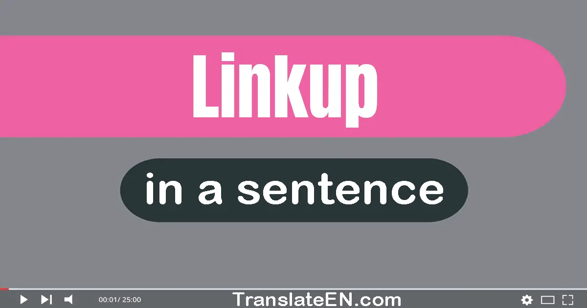 Linkup in a sentence