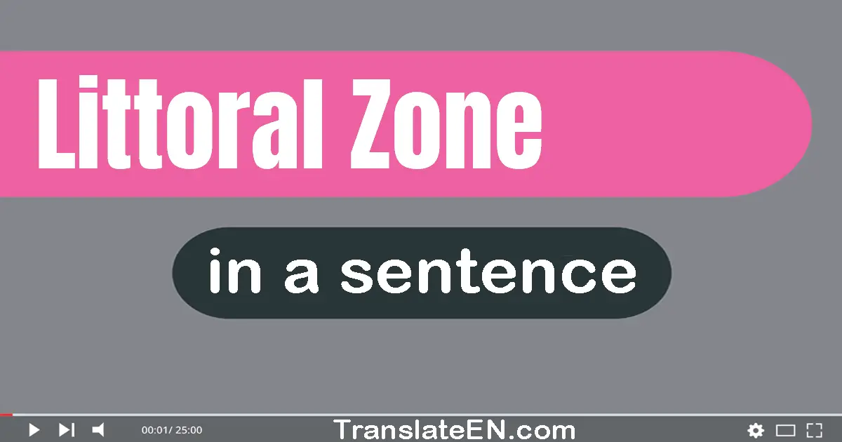 Littoral Zone in a sentence