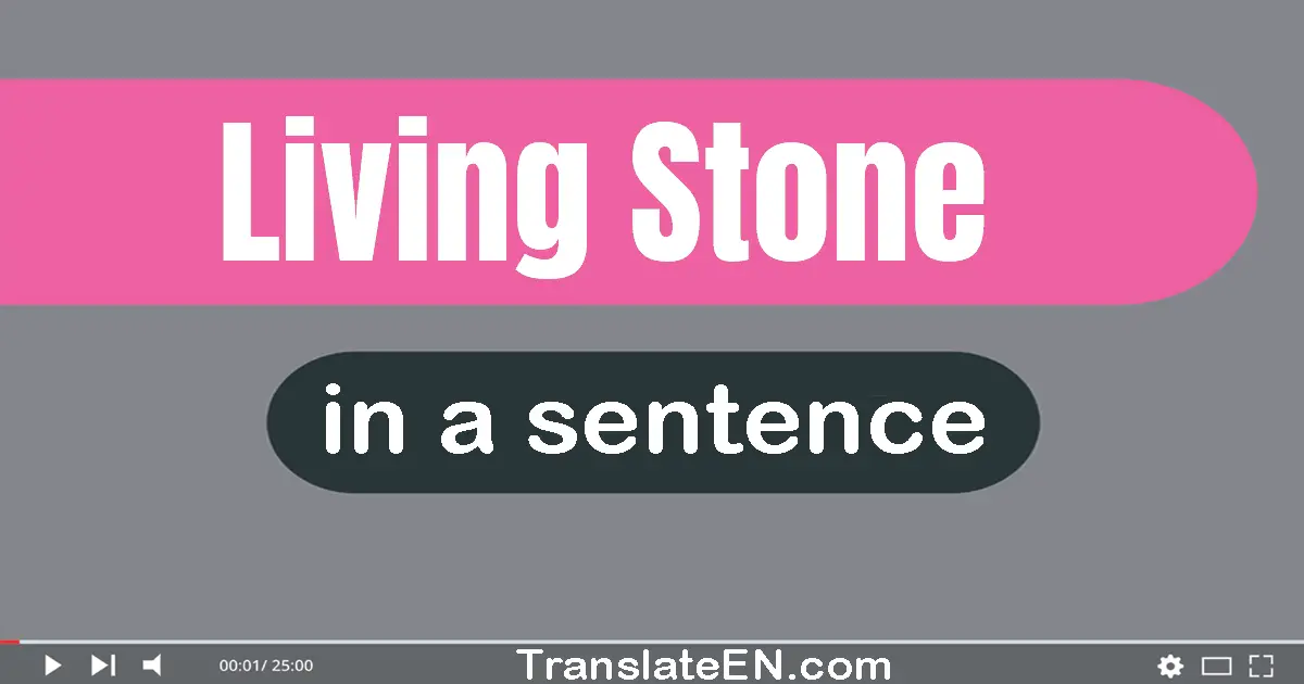 Living Stone in a sentence