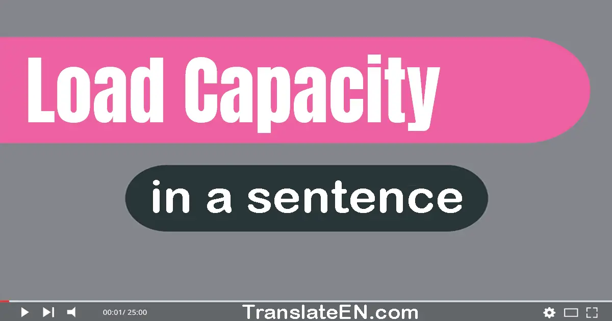 Load Capacity in a sentence