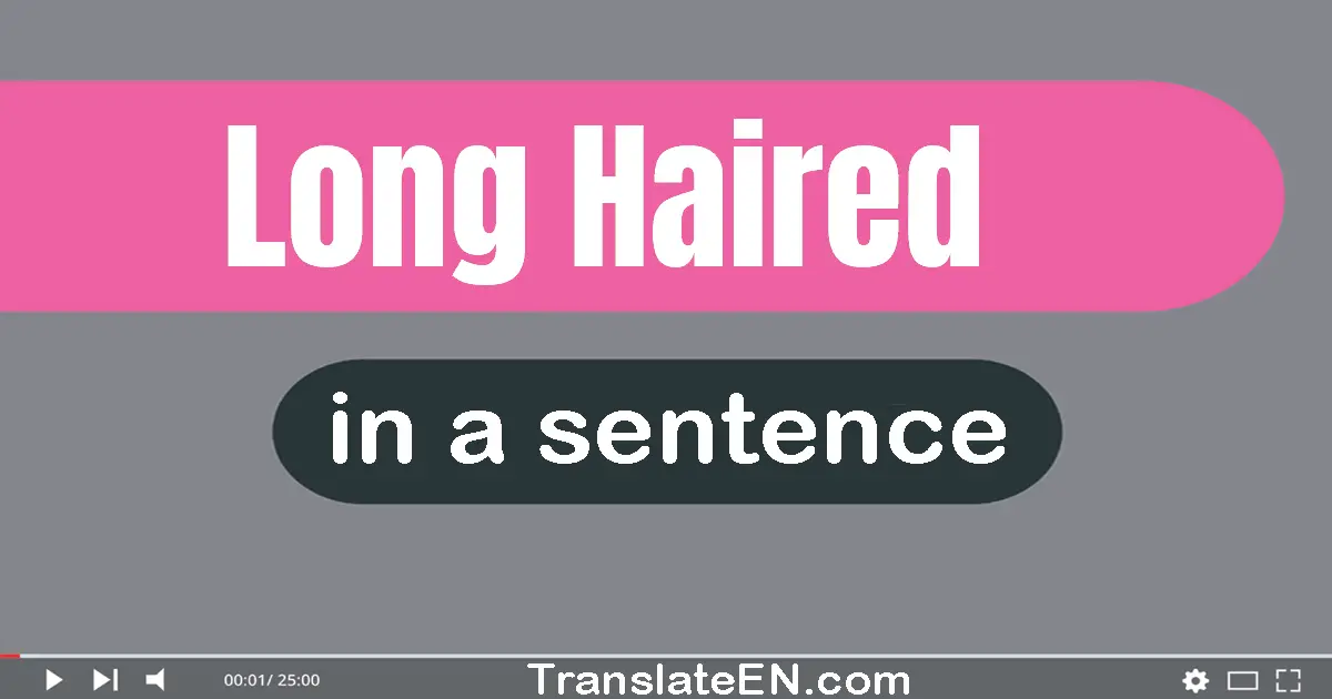 Long-haired in a sentence