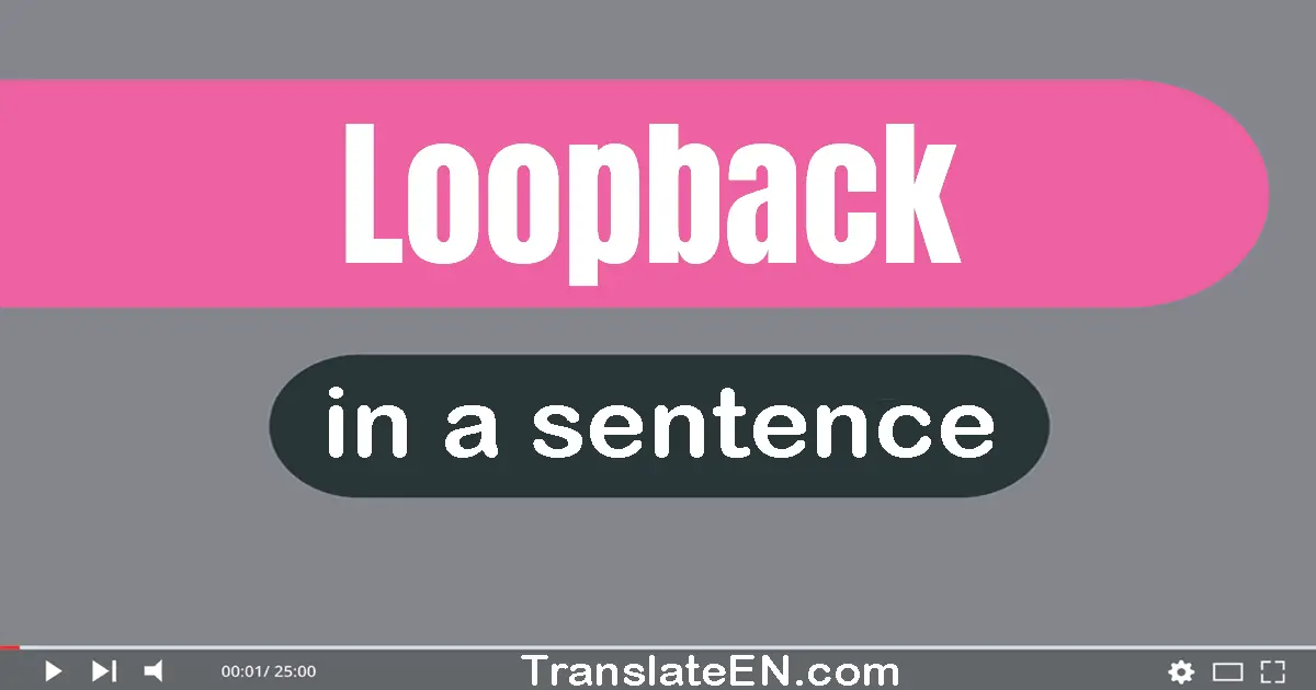 Loopback in a sentence