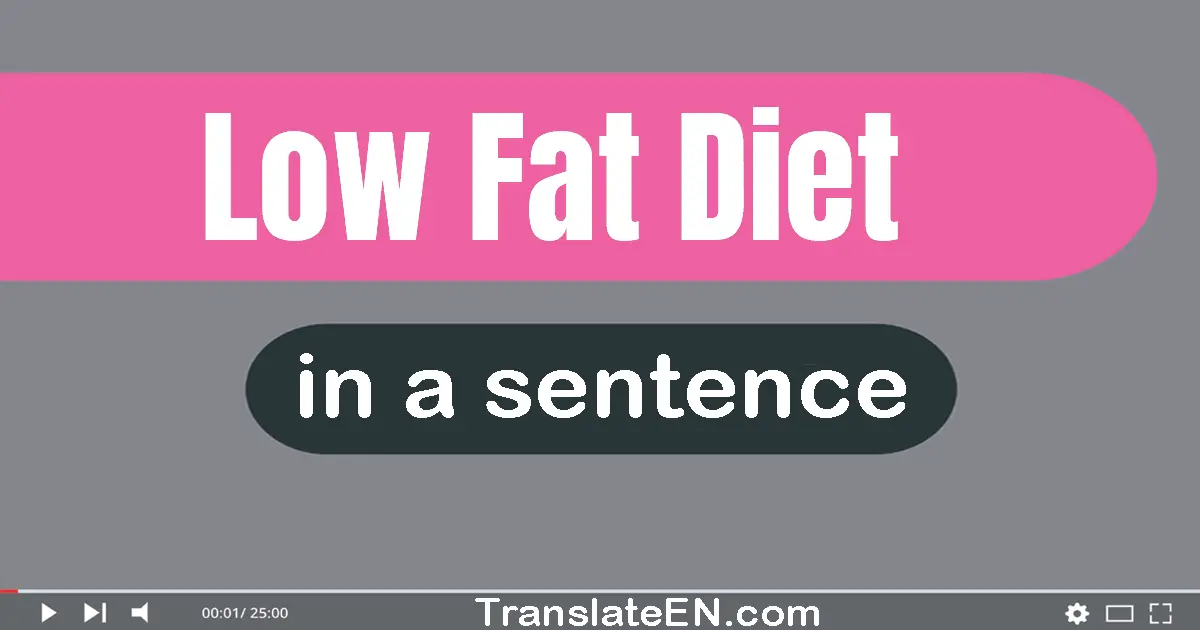 Low-fat Diet in a sentence