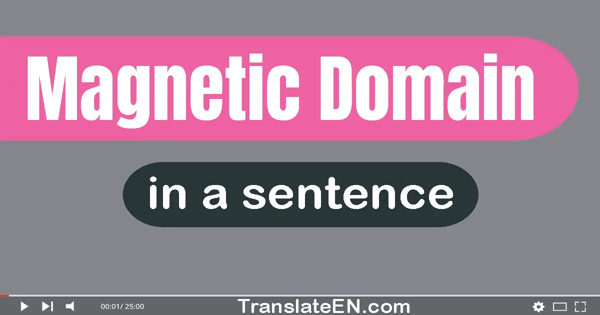 Magnetic Domain in a sentence